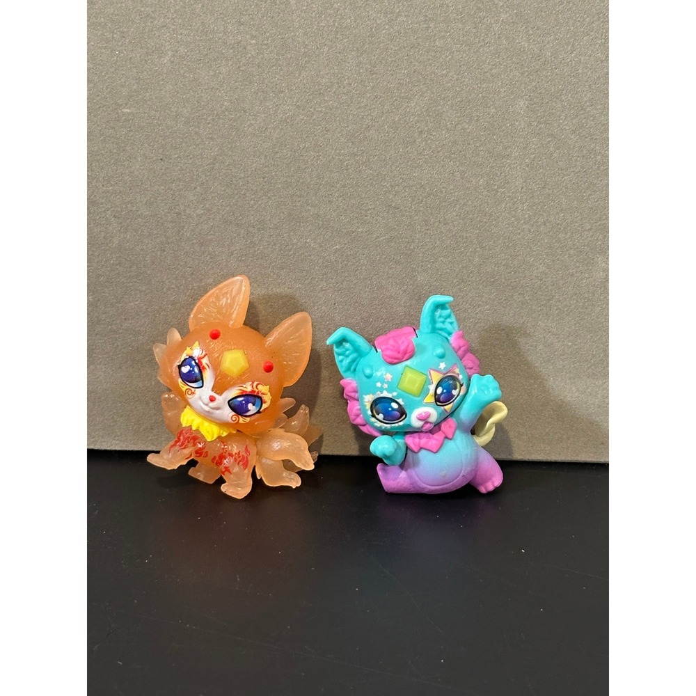 Magic Mixies Mixlings Figures Bundle Orange Fox Teal Purple Monster Lot of 2